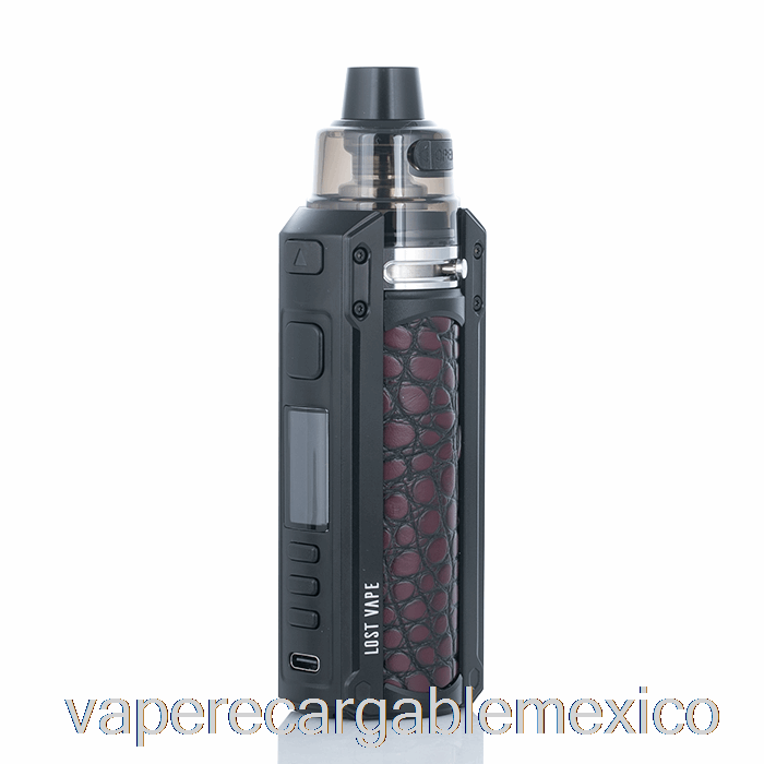 Vape Recargable Perdido Vape Ursa Quest 100w Pod Mod Kit Negro / Cuero De Cocodrilo